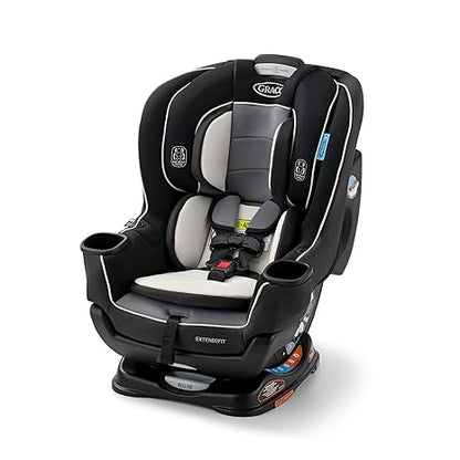 Convertible Baby Car Seat: Rear/Forward-Facing, Adjustable Extension Panel for Extra Legroom