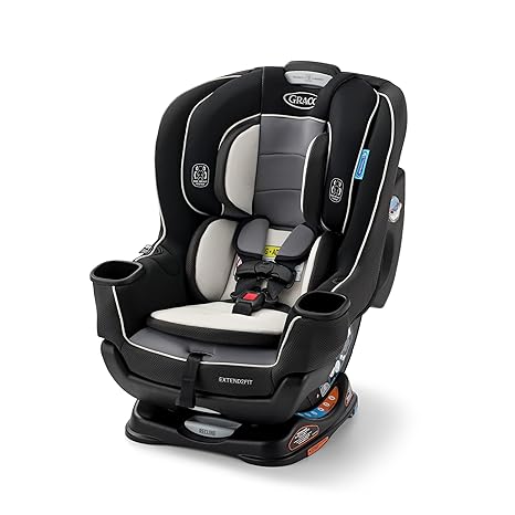 Convertible Baby Car Seat: Rear/Forward-Facing, Adjustable Extension Panel for Extra Legroom