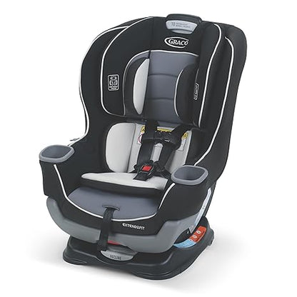 Convertible Baby Car Seat: Rear/Forward-Facing, Adjustable Extension Panel for Extra Legroom