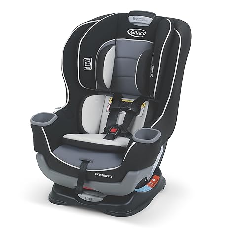 Convertible Baby Car Seat: Rear/Forward-Facing, Adjustable Extension Panel for Extra Legroom