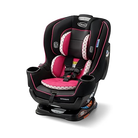 Convertible Baby Car Seat: Rear/Forward-Facing, Adjustable Extension Panel for Extra Legroom