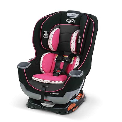 Convertible Baby Car Seat: Rear/Forward-Facing, Adjustable Extension Panel for Extra Legroom
