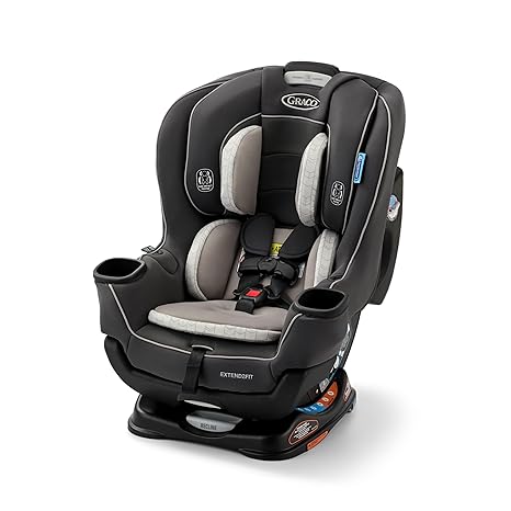 Convertible Baby Car Seat: Rear/Forward-Facing, Adjustable Extension Panel for Extra Legroom