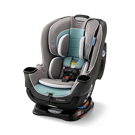 Convertible Baby Car Seat: Rear/Forward-Facing, Adjustable Extension Panel for Extra Legroom