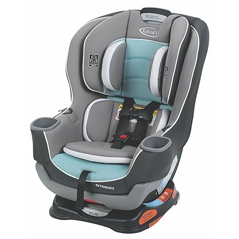 Convertible Baby Car Seat: Rear/Forward-Facing, Adjustable Extension Panel for Extra Legroom