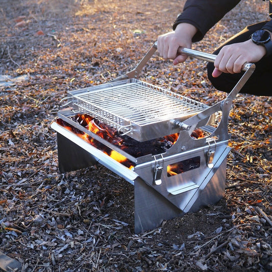 Portable 360°Rotating Charcoal Grill