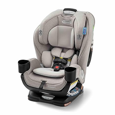 Convertible Baby Car Seat: Rear/Forward-Facing, Adjustable Extension Panel for Extra Legroom