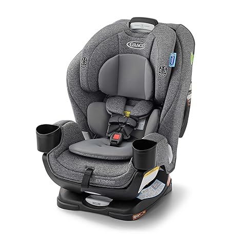 Convertible Baby Car Seat: Rear/Forward-Facing, Adjustable Extension Panel for Extra Legroom