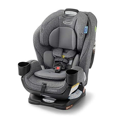 Convertible Baby Car Seat: Rear/Forward-Facing, Adjustable Extension Panel for Extra Legroom