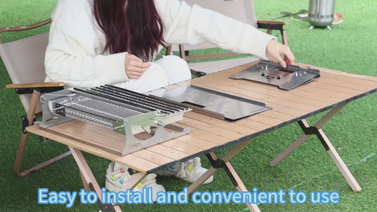 Portable 360°Rotating Charcoal Grill